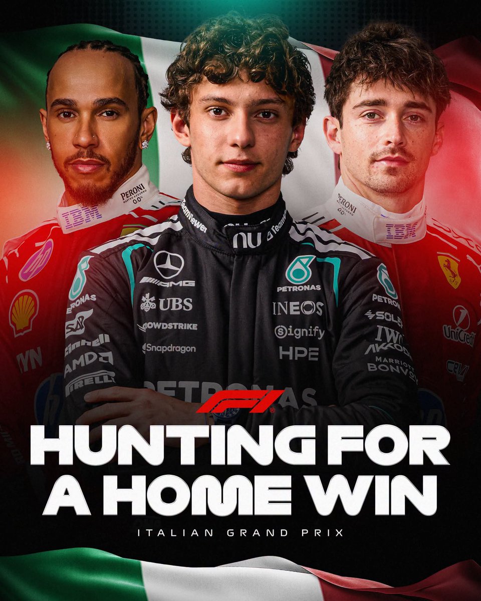 GeorgeBalmaF1's tweet photo. ⚠️Este fin Semana 🏁 #raceweek
#F1 #Formula1 #Monza
#F1 #ItalianGP 🇮🇹
⏰HORARIOS PARAGUAY 🇵🇾
📆 Viernes 04/Set
Libres 1 – 07:30hs
Libres 2 - 11:00hs
📆 Sábado 05/Set
Libres 3 - 7:30hs
Clasificación – 11:00hs
📆 Domingo 06/Set
Carrera 🏁 – 10:0 https://t.co/Bo31NHrYTA