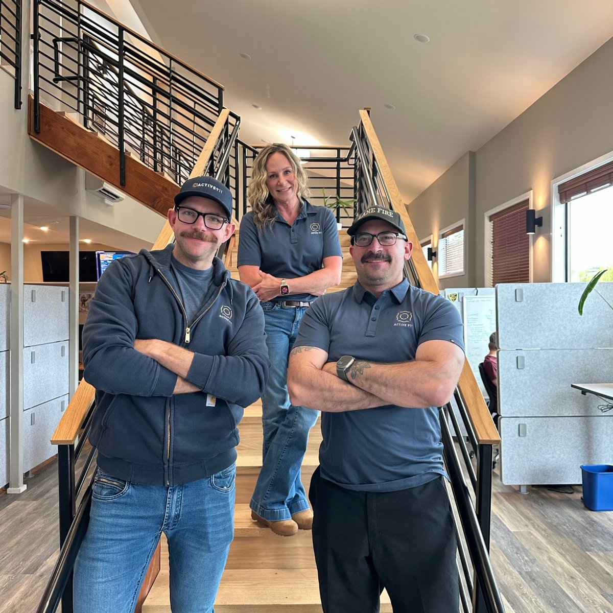 Active911's tweet photo. September is Firefighter Appreciation Month! Three of our own, Trevor, Diane, and Thomas, volunteer with their local departments when they're not building tools for first responders here at Active911.

To every firefighter out there, thank you. #FirefighterAppreciationMonth https://t.co/bU67fgSm9L