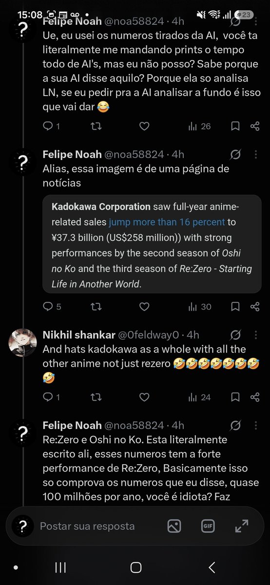 noa58824's tweet photo. @0feldway0 @Burd3t @pintecos27524 @Ips3_4u @Okeanix1 Tipo, essas imagens aqui ja provam que você nunca argumentou nada. Eu mandei varios argumentos e provas, e o que você fez? Mandou uma imagem editada tentando fazer rage bait, e não respondendo nenhum dos argumentos. E agora esta dizendo que ganhou a discussão? Isso é rage bait? https://t.co/Bxw5MUr1LS