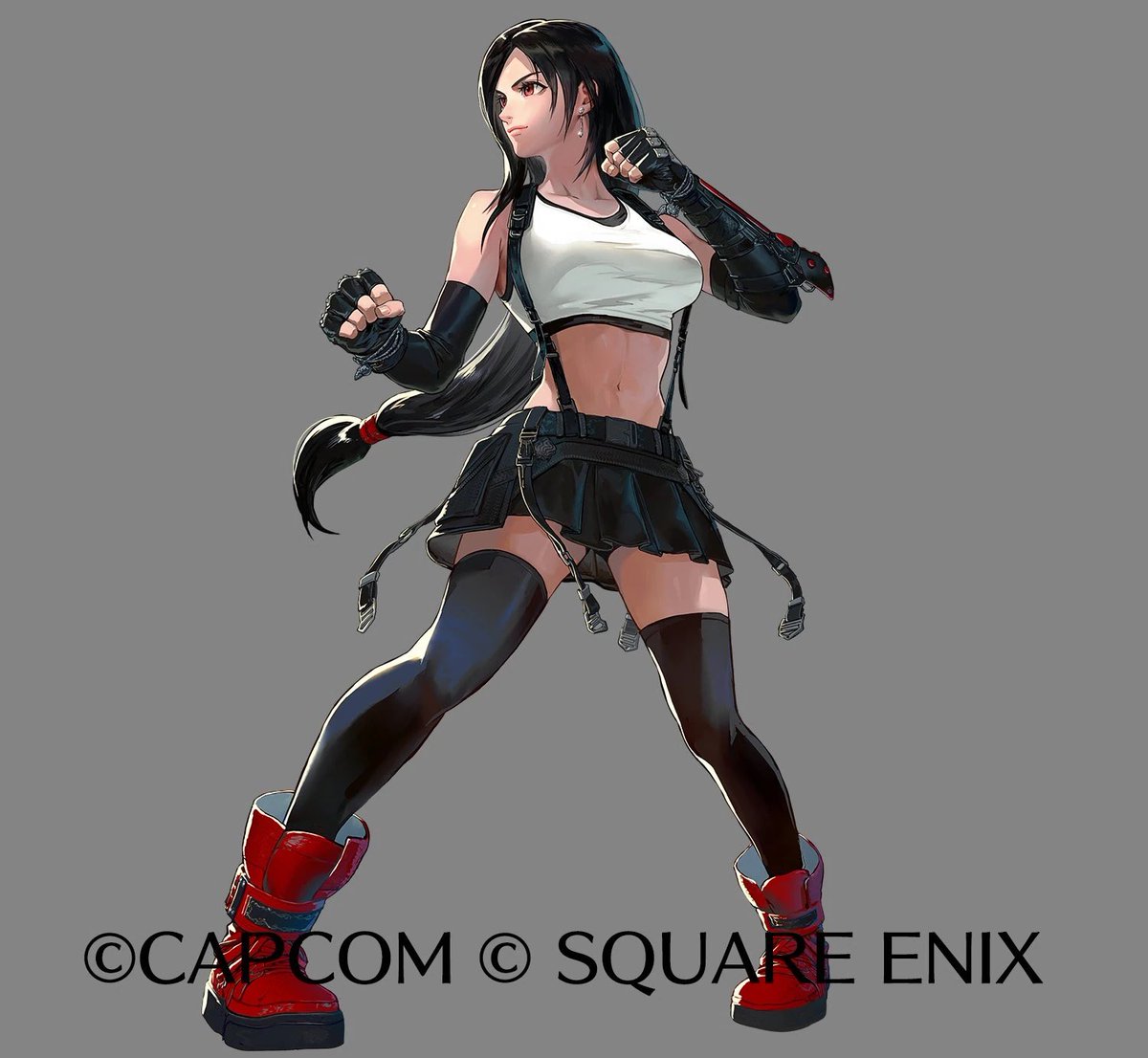 UltimaShadowX's tweet photo. Street Fighter 6 Producer Takayuki Nakayama spoke more on Tifa’s guest inclusion in a new IGN interview:

“We’re making progress on her but due to licensing and development costs, we’re steadily running out of resources. We hope players buy more Avatar Skins to help us fund her.” https://t.co/LAKiHjuQR5
