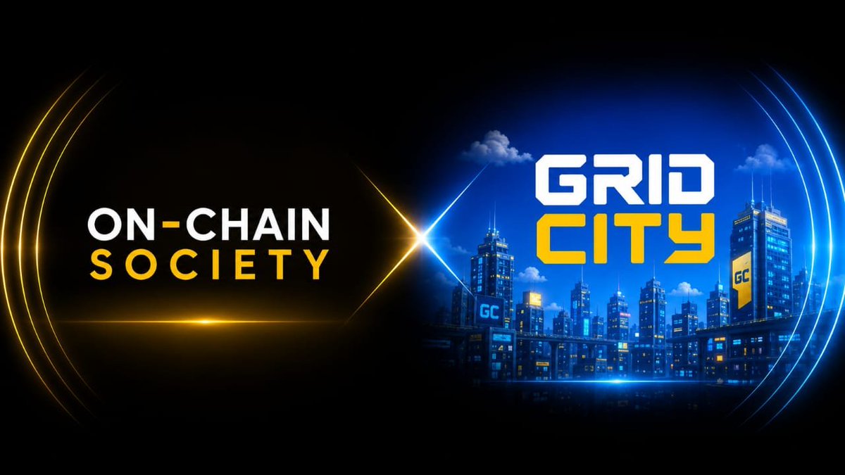 OnChain_Society's tweet photo. We are thrilled to announce our collaboration with @gridcity for Guaranteed & FCFS Mint spots  

DETAILS:
* Supply: 800
* Mint Price: FREE
* Launchpad: OpenSea
* Chain: Robinhood
 
📍Requirements
✅ Follow @gridcity & @onchain_society 
✅ like & Retweet this post 
✅ Like & Retweet Gridcity tweet 
✅ Drop EVM Wallet Address 

Winners in 18hours⌛