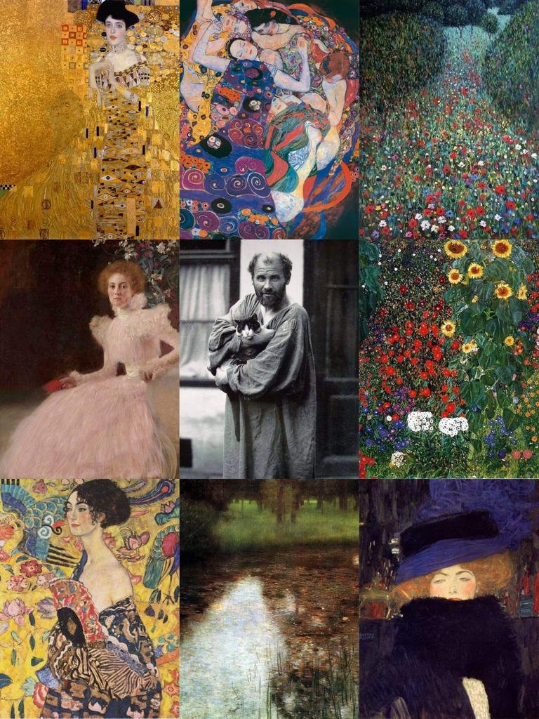 RamellaUgo's tweet photo. Mio Collage Gustav Klimt https://t.co/8AVdGm259x