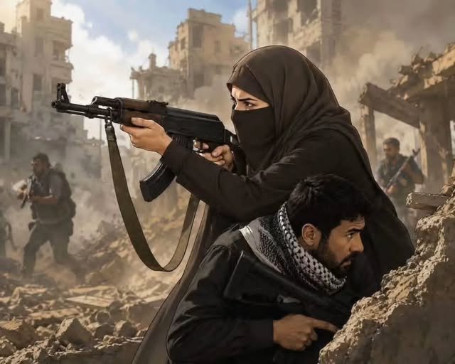 doctor_rahmeh's tweet photo. Confirmed: yesterday, the heroic wife of the security officer in Gaza engaged the invading 'israeli' force and defended her family until martyrdom.

'Umm Muhammad, Samah Al-Khalidi, was martyred while engaging in combat, firing in defence of her husband, "Al-Arabid," who was arrested during the mission.

To God be the praise for your women, O Gaza— how great, how noble, and how honourable they are.

Umm Muhammad was preparing for her son Obeida's wedding. When the attack occurred, she left the henna ceremony, picked up her weapon, and went to fight alongside her husband. She was martyred, she and her young daughter, while her husband "Al-Arabid" was kidnapped, and her son Obeida (the groom) is in critical condition.'
-

Gaza continues to teach this entire world the meaning of defending your faith, land, and honour.

Indeed it is jihad, victory or martyrdom.

https://t.co/SXim26tF2N