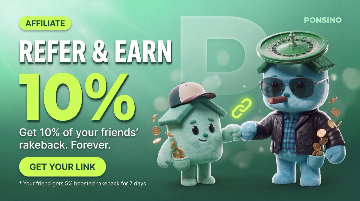PonsinoRHOOD's tweet photo. REFERALS AND EARNING NOW LIVE🎥 ON $PONSINO

10% RAKEBACK ON YOUR LINK🔗OR CODE https://t.co/AvduGlIEz8