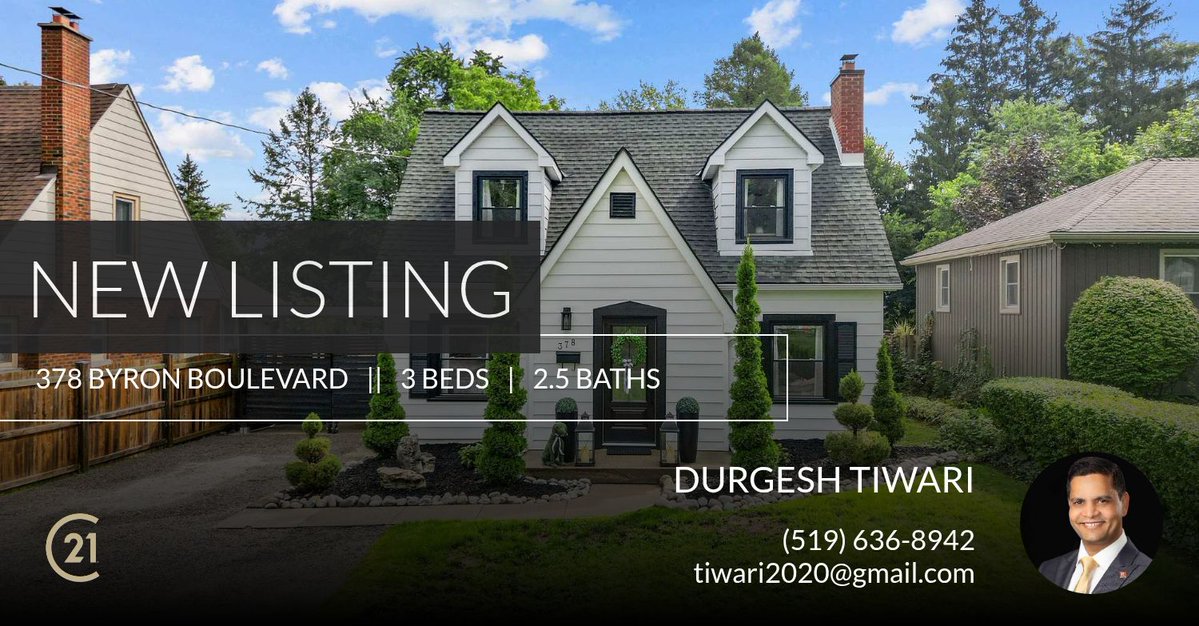 Dts2020's tweet photo. 📍 New Listing 📍 Take a look at this fantastic new property that just hit the market located at 378 Byron Boulevard in London South. Reach out here or at (519) 636-8942 for more information!

Listed by Mac Nowakowski https://t.co/DYVLjOr0UE https://t.co/yq5ArZKjnZ