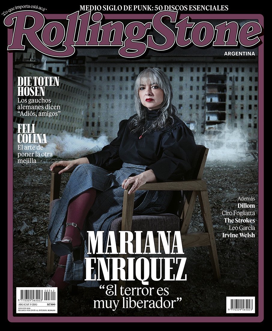 fedeebongiorno's tweet photo. 📸 Mariana Enríquez en la portada de Rolling Stone Argentina, fotografiada por Chris Welcomme https://t.co/afEEaCnjHs