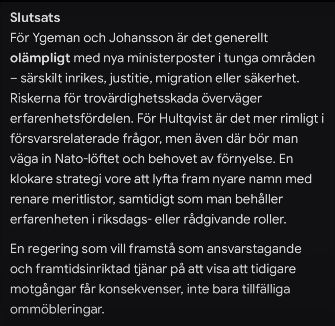 Hateemall's tweet photo. @Ygeman Ne ett rejält misslyckande är att en opolitisk AI svarade så här. https://t.co/dThI0EeZps