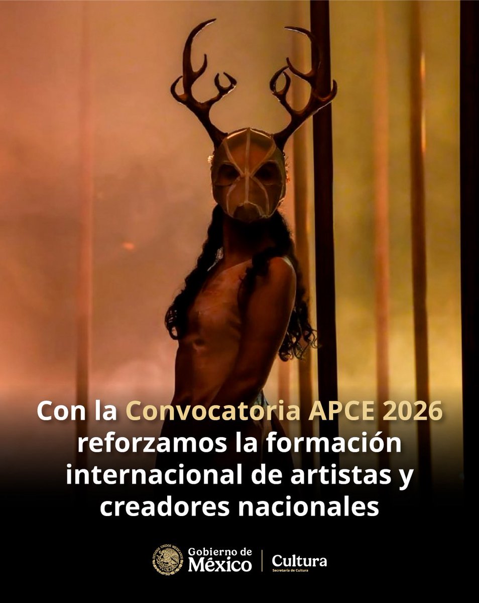 ccurieldeicaza's tweet photo. Se dieron a conocer los resultados de la Convocatoria Apoyo a Profesionales de la Cultura y el Arte para Estudios de Posgrado en el Extranjero (APCE) 2026, donde 90 personas, 81 que ya han concluido su proceso de registro, fueron seleccionadas para cursar estudios en 16 países.

A través de @SistemaCreacion y en colaboración con @Secihti_Mx, 71 personas beneficiarias recibirán por primera vez el apoyo de esta iniciativa, que busca propiciar el intercambio académico para fortalecer la formación de profesionales del arte y la cultura.

APCE 2026 promueve el aprendizaje de herramientas y experiencias de las y los seleccionados, permitiendo que a su regreso incidan y apliquen el conocimiento adquirido en instituciones y universidades de México. 

Conoce a las y los seleccionados en: https://t.co/la91wF1Avx