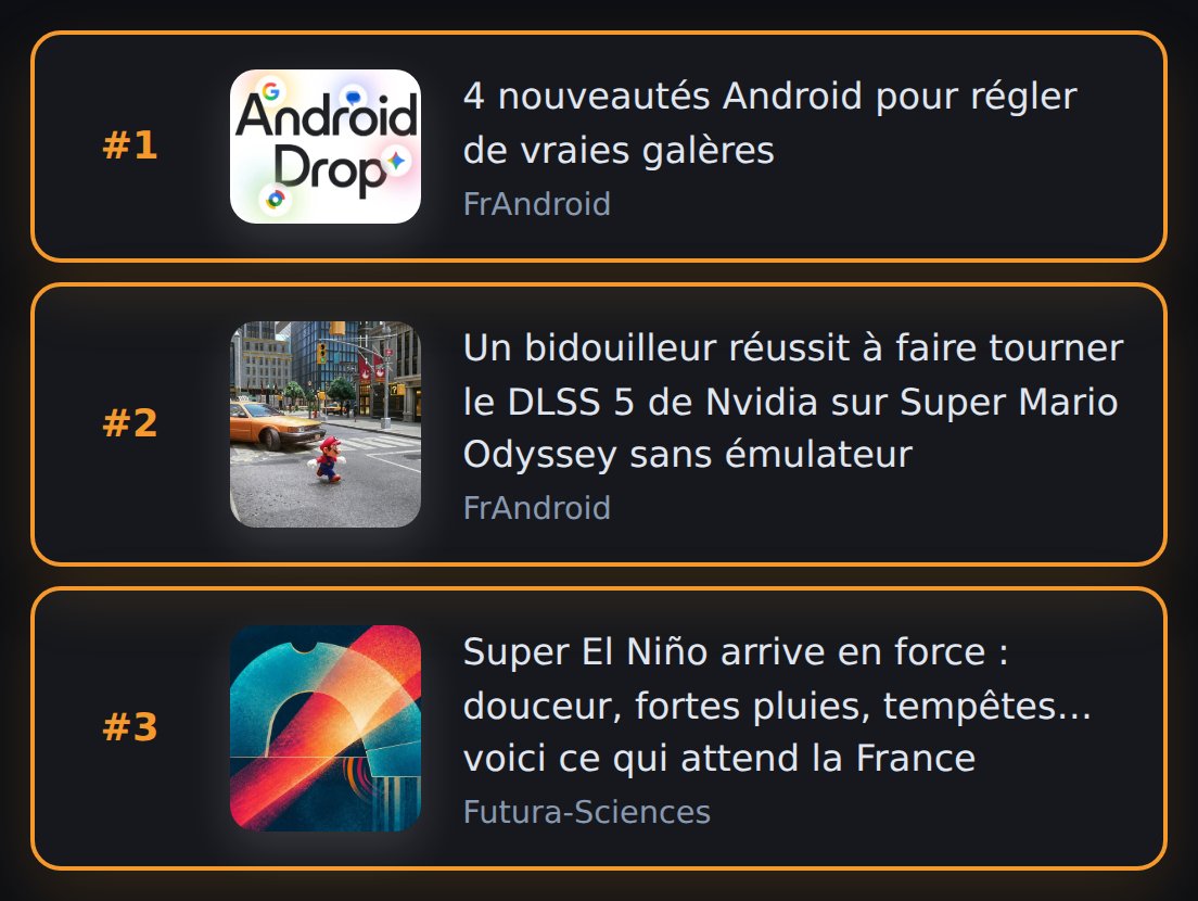 Appy_Geek_'s tweet photo. 🔝 Top articles du 1 septembre 2026 sur AppyGeek

➡️ https://t.co/B8jyfBsfDF
➡️ https://t.co/L1m8tYh9nB
➡️ https://t.co/Sli3rnmLpt https://t.co/aFKvEioItV