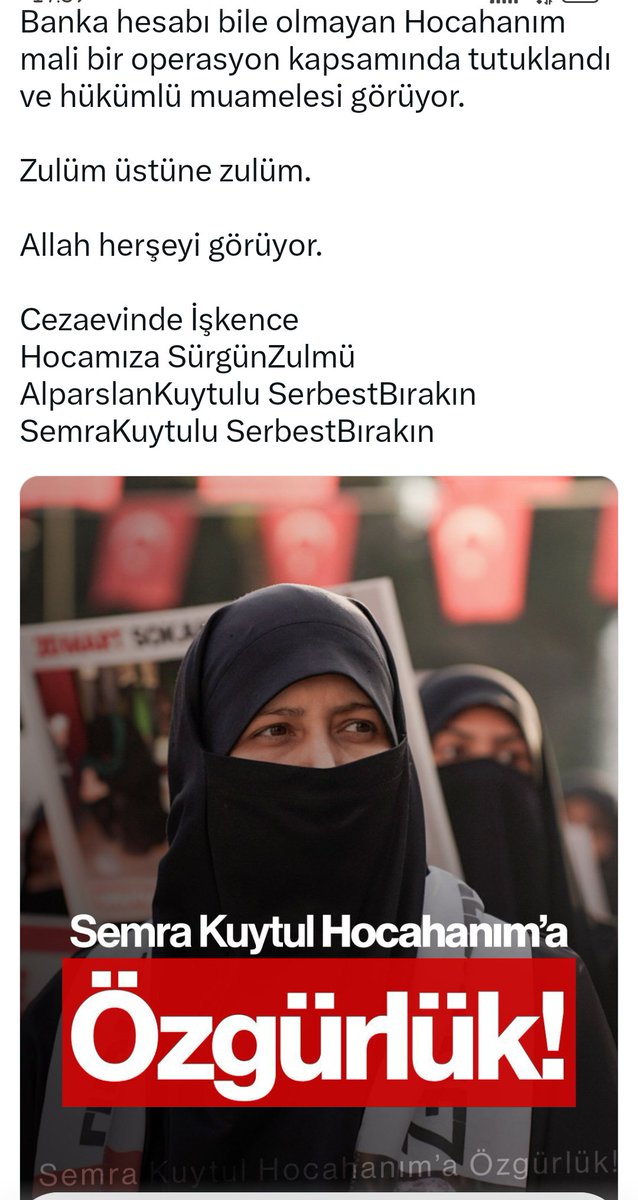 Rabalgz's tweet photo. FurkanGönüllülerine Ozgürlük
TecritZulmüne SonVerin
#YeterArtık https://t.co/IZkcgCcWVQ