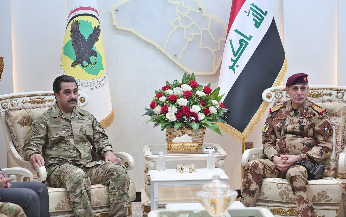 ICTSm22's tweet photo. تعزيز التعاون الأمني لمواجهة الإرهاب

استقبل رئيس جهاز مكافحة الإرهاب، الفريق الركن زيد حوشي الموسوي، السيد وهاب حلبجي، المدير العام لمكافحة الإرهاب CTG، والوفد المرافق له.

وشهد اللقاء بحث تعزيز التنسيق الأمني والاستخباري والميداني، ومواصلة تبادل المعلومات https://t.co/hTT8DvPAfp