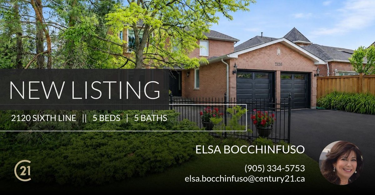 ElsaBocchinfuso's tweet photo. 📍 New Listing 📍 Take a look at this fantastic new property that just hit the market located at 2120 Sixth Line in Oakville. Reach out here or at (905) 334-5753 for more information!

Listed by Vieira Real Estate Associates

Elsa ... https://t.co/fNSxPl37rH https://t.co/73uncKwcm3