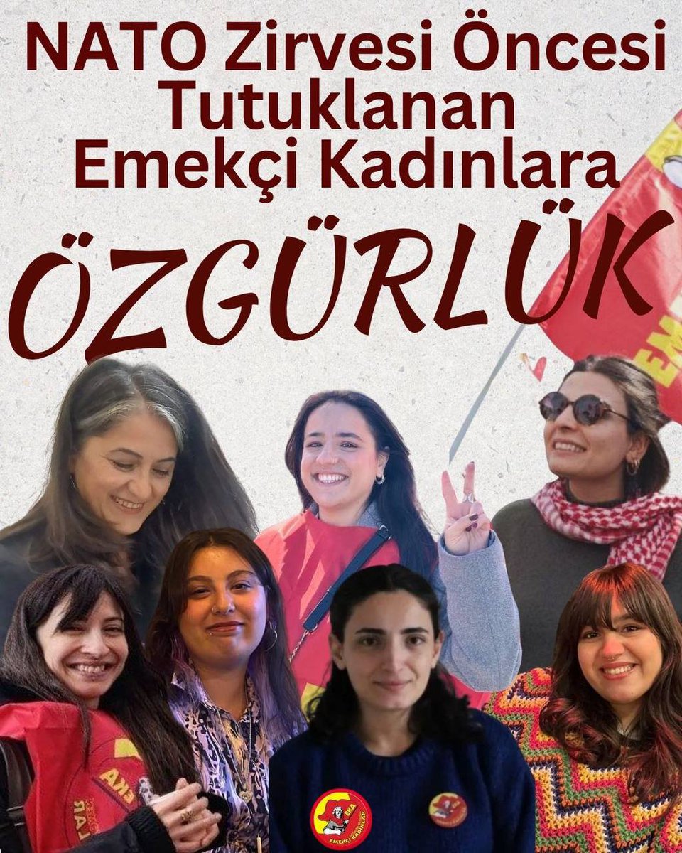 sverdlo29164422's tweet photo. NATO zirvesi öncesi tutuklanan emekçi kadınlara özgürluk
#NATOTutsaklarınaÖzgürlük
#EmekçiKadınlaraÖzgürlük https://t.co/yr7sbQAbcl