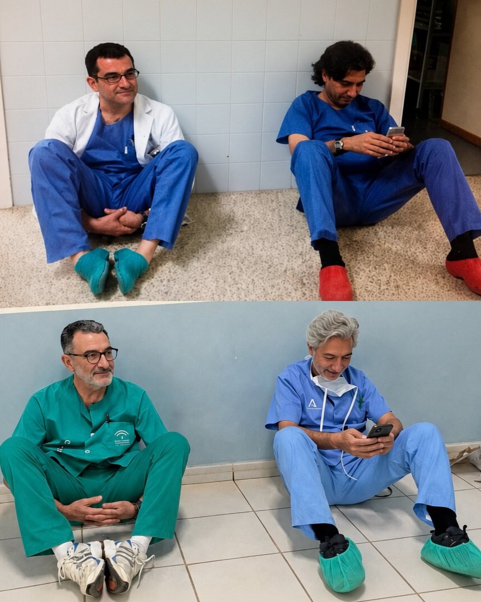 Cultination1's tweet photo. 🚨✨25 ans après leur 1ère opération, ces 2 amis médecins recréent la même POSE qu'à l'époque.