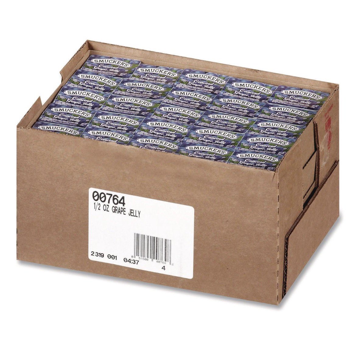 HubofHopePA's tweet photo. For the @smuckers ½ oz (14 g) Concord Grape Jelly, @STARKosher Kosher Certification: Pareve ✡️ is an important part of the @Planet1World supply-chain analysis. 🌎 Smucker 1/2 Ounce Grape Jelly pack 200 Count Case, item #5150000764. package symbol -OU, OK, STAR-K, Kof-K, etc https://t.co/VEAZp4vnoU