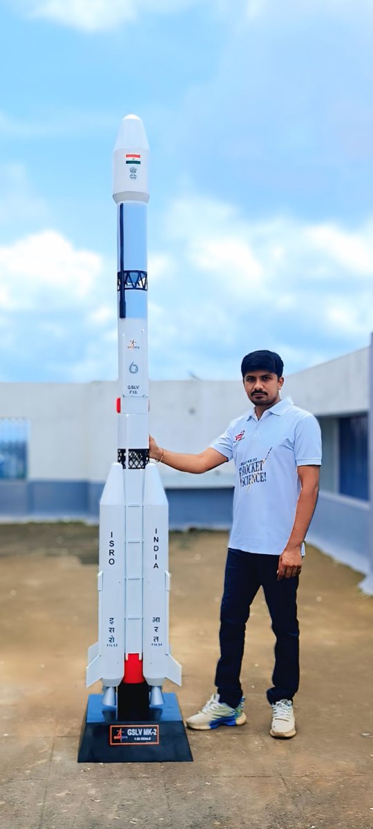 Ashish777444's tweet photo. 🚀 ISRO GSLV Mk II Model! 🇮🇳
In Honor of ISRO's powerful GSLV Mk II launch on September 4th, my 1:20 scale model is ready! Crafted with meticulous attention to every detail, this model pays tribute to the hard work and dedication behind our space program.
#GSLVMk2 #RocketModel https://t.co/Qu2tfXWpKo
