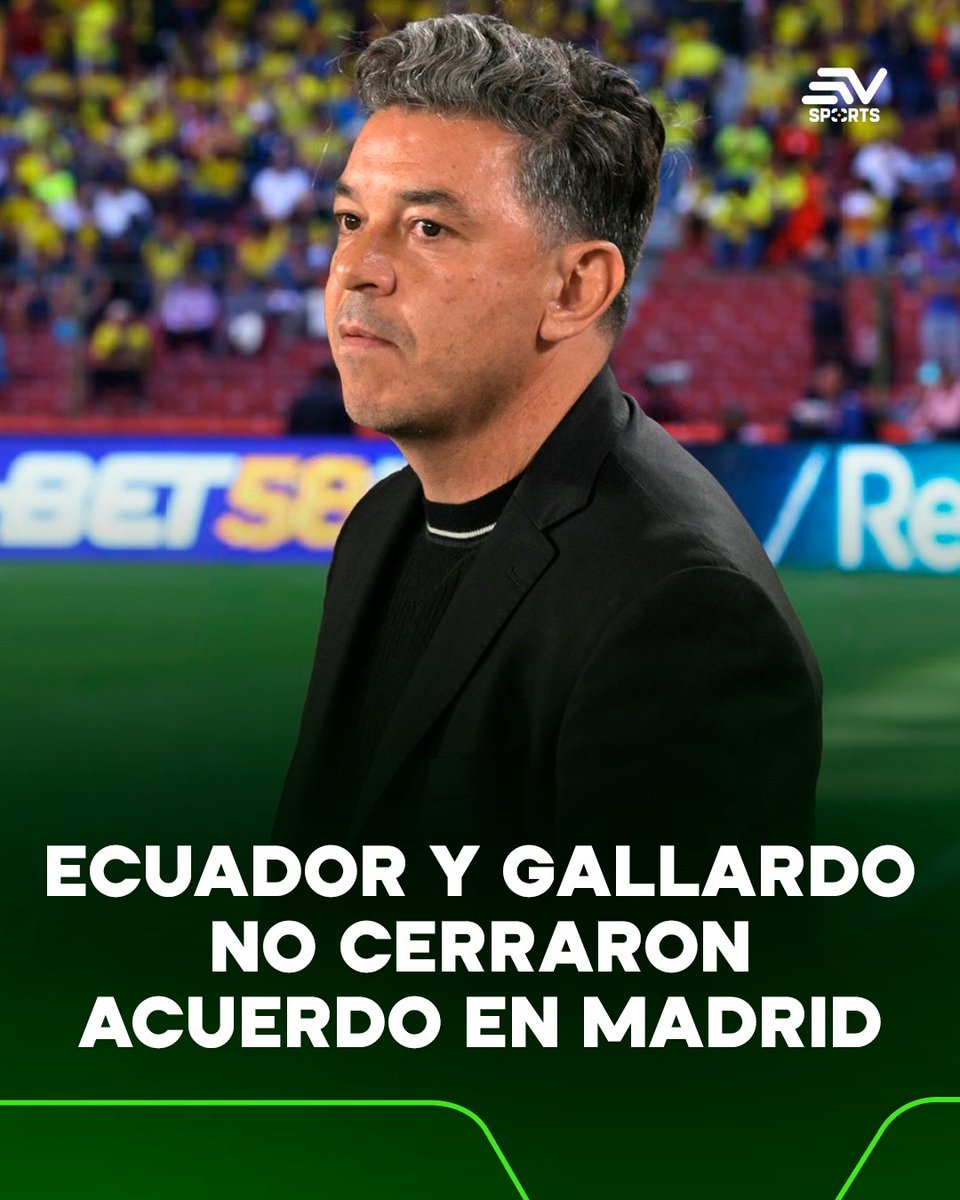 ecuavisa's tweet photo. #EcuavisaSports 🚨 https://t.co/5qYS7SiL3T 🇪🇨 Las diferencias económicas y de estructura del proyecto mantienen frenada una negociación entre la FEF y Marcelo Gallardo. https://t.co/CZtKyuvEZ5