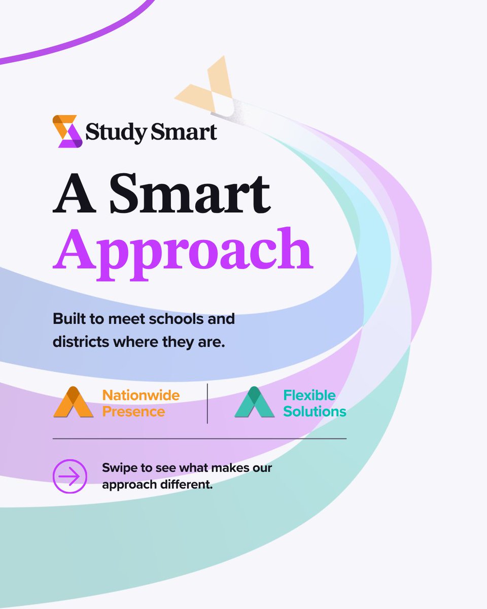 studysmart_us's tweet photo. The right partner doesn’t bring a one-size-fits-all solution.
At Study Smart, we start with your school or district’s priorities, then connect the right people, programs, and resources to fit your goals.
Your priorities. The right support. A smarter approach.
#educhat https://t.co/lKXSYbZIKT