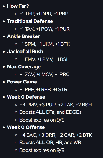 CFBdotFAN's tweet photo. @TapXMikey The non-Week 0 ones seem to affect all SOTW players. https://t.co/OmsI050TQx