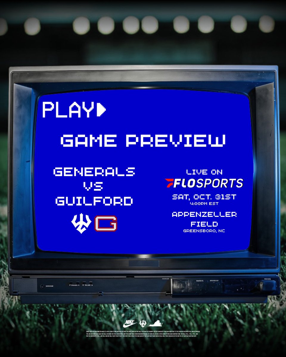 Generals_Fball's tweet photo. Game Week! 4pm down in Greensboro! #WE https://t.co/JEq0AmUqO5