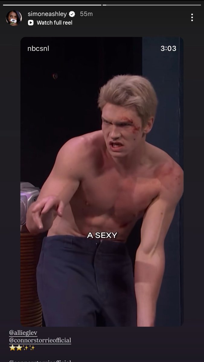 powvenie's tweet photo. Simone literalmente estuvo durante el debut de Connor en SNL apoyándolo y luego hasta subió un video de su actuación ahí, así que ME ENCANTA que ambos hablen bien del otro. Acá me quiero quedar, señor juez https://t.co/jZxcNn3gIM