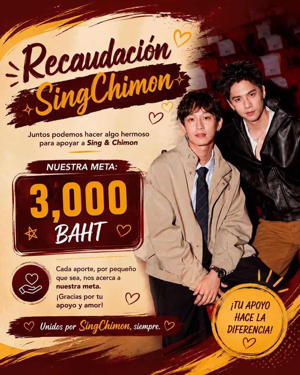 SingChimon_Boli's tweet photo. Special project for SingChimon
We're organizing a special project for the final episode of Match Point with lots of love for Sing and Chimon
Donations of any amount are welcome Every contribution counts
📝Donation form:
https://t.co/MrgvkCFPcr
#SingChimon https://t.co/peoh8r4eRr