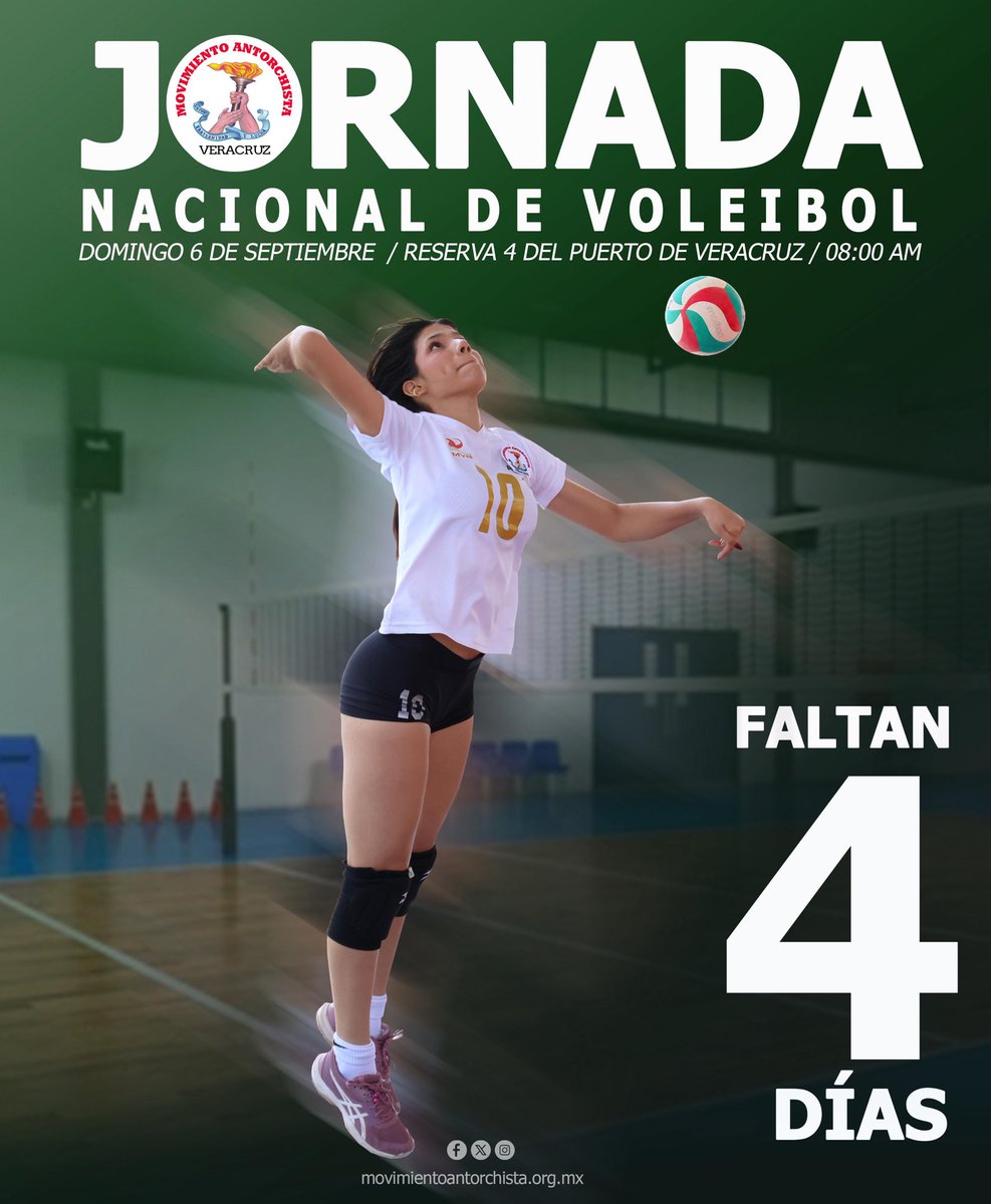 HernandezOleg's tweet photo. No faltes este 6 de septiembre 
#JornadaNacionalDeVoleibol https://t.co/5aYxCZbpVW
