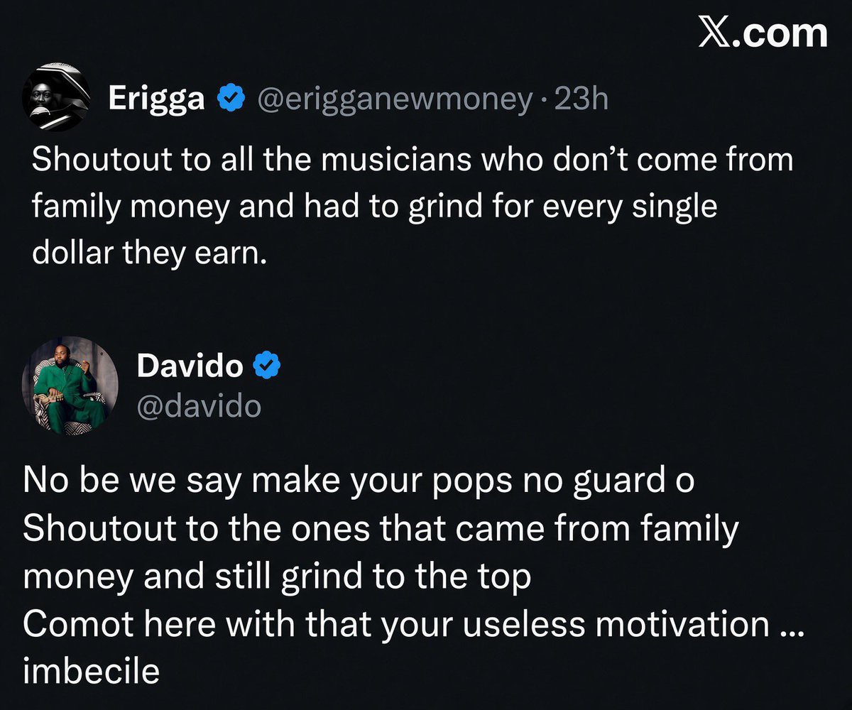 4kupdates's tweet photo. @erigganewmoney Davido mouth sef no good
He dey quick sabi e shade😂 https://t.co/D17X0dHUra