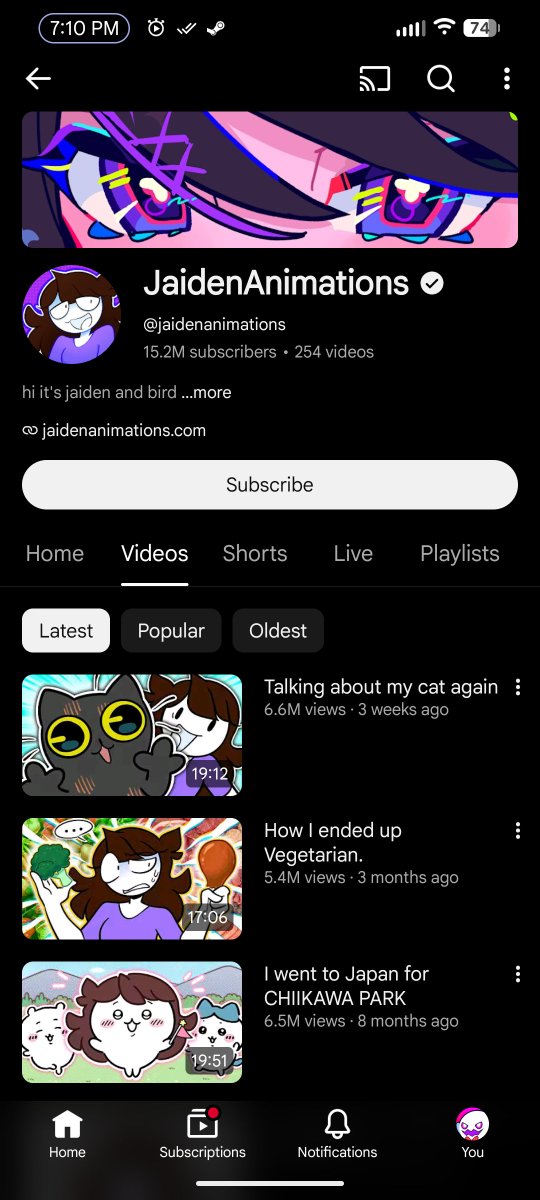 Shadow_swt's tweet photo. No conocía a jaiden animations...

Tu tampoco

Tu sabes por qué la conoces, maldito pecador del septiembre https://t.co/DWXDSUinQw