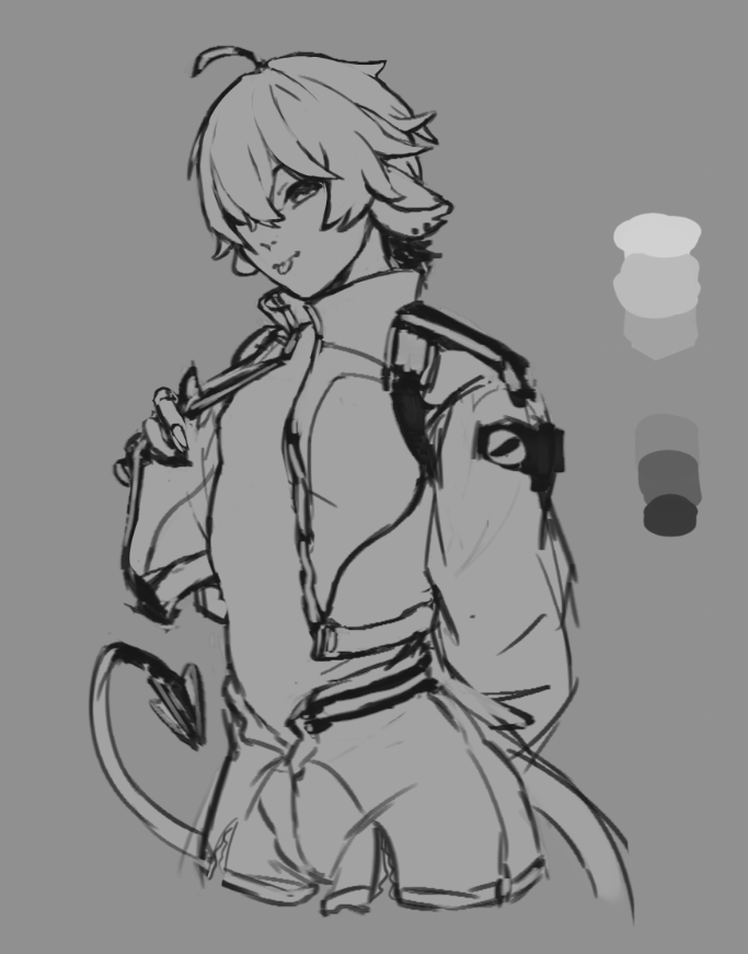 flocksii's tweet photo. first thing i drew since artfight and it's the rat twink john doe oh lord some progress pics! #digitalartㅤㅤㅤㅤ #zzz #JohnDoe https://t.co/lD808wUtaV