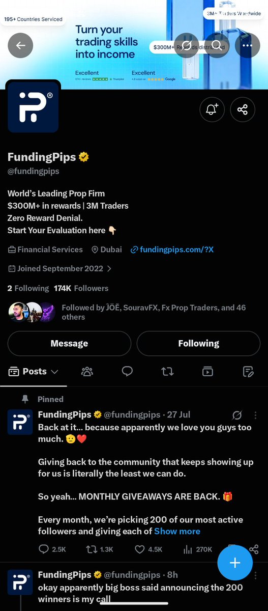 bremafx's tweet photo. @props_radar @fundingpips @Young_Olimoney0 @katsinawafx @juniorSpeedouFX 

Bro this account will be a Life changer for me inshallah I want to win giveaway even if na once https://t.co/hYNFOLIbqT