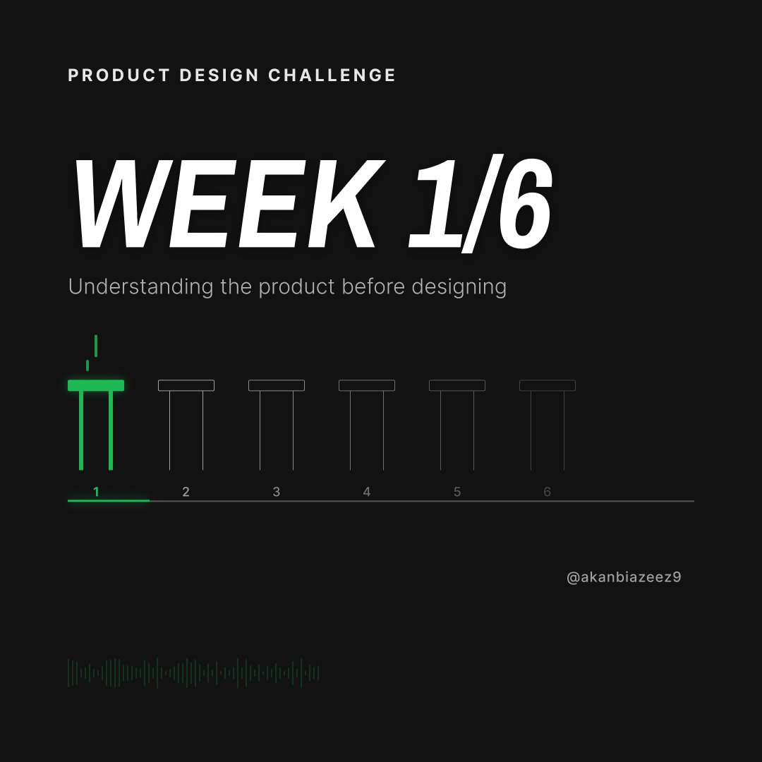 AkanbiAzeez9's tweet photo. WEEK 1/6 — Spotify Product Design Challenge 🎧

I'm starting a 6-week product design challenge focused on rethinking part of the Spotify experience.

This week is all about understanding the product before making any design decisions.

Let's see where this takes me. 👀

@Spotify https://t.co/2VlwtnDKHC