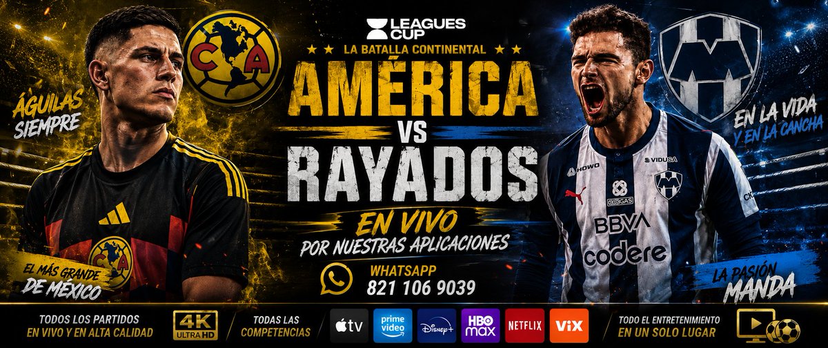 hdmurillo06's tweet photo. @Ocampo_Fers Se acaba de confirmar que el Juego por la Semifinal de América Vs Rayados va en exclusiva por #AppleTv y ¿donde puedes verlo?
Por nuestras aplicaciones, directamente de AppleTv en vivo y en 4k, si tienes algún dispositivo Android o Roku activalo YA!

☎️ 821 106 9039 https://t.co/OgsZPDFdKx
