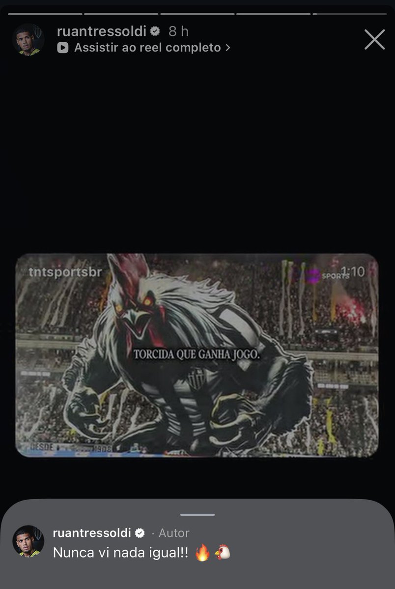 tuitaalayla's tweet photo. Ruan Tressoldi sobre a festa da torcida do Galo:  “ Nunca vi nada igual “ 

Fizemos história, jamais comparem, o Brasil inteiro parou pra ver! https://t.co/b0UlhUtaEP