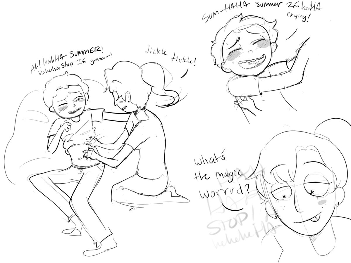moldykitchen's tweet photo. #summorty tickle comic teehee IVE HAD THIS IDEA FOREVER finally drew it KYAAAA #proship #pisskink https://t.co/GXztqlrioN