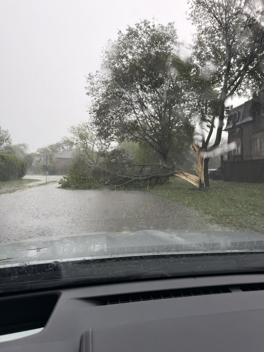 jamiemichaels's tweet photo. That was the craziest storm I’ve ever experienced in Toronto. Could barely make it home! https://t.co/gvmjh3izs4