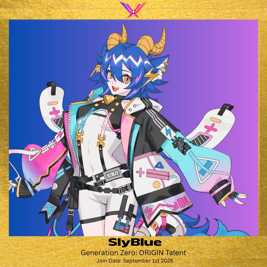VITAVirtualENT's tweet photo. UNVEILING ORIGIN: @SlyBlueVT 

SlyBlue is our very own Raiju of the Storm; they bring liveliness and energy to our team, and they are an amazing vocalist! https://t.co/BShsOGvNIK