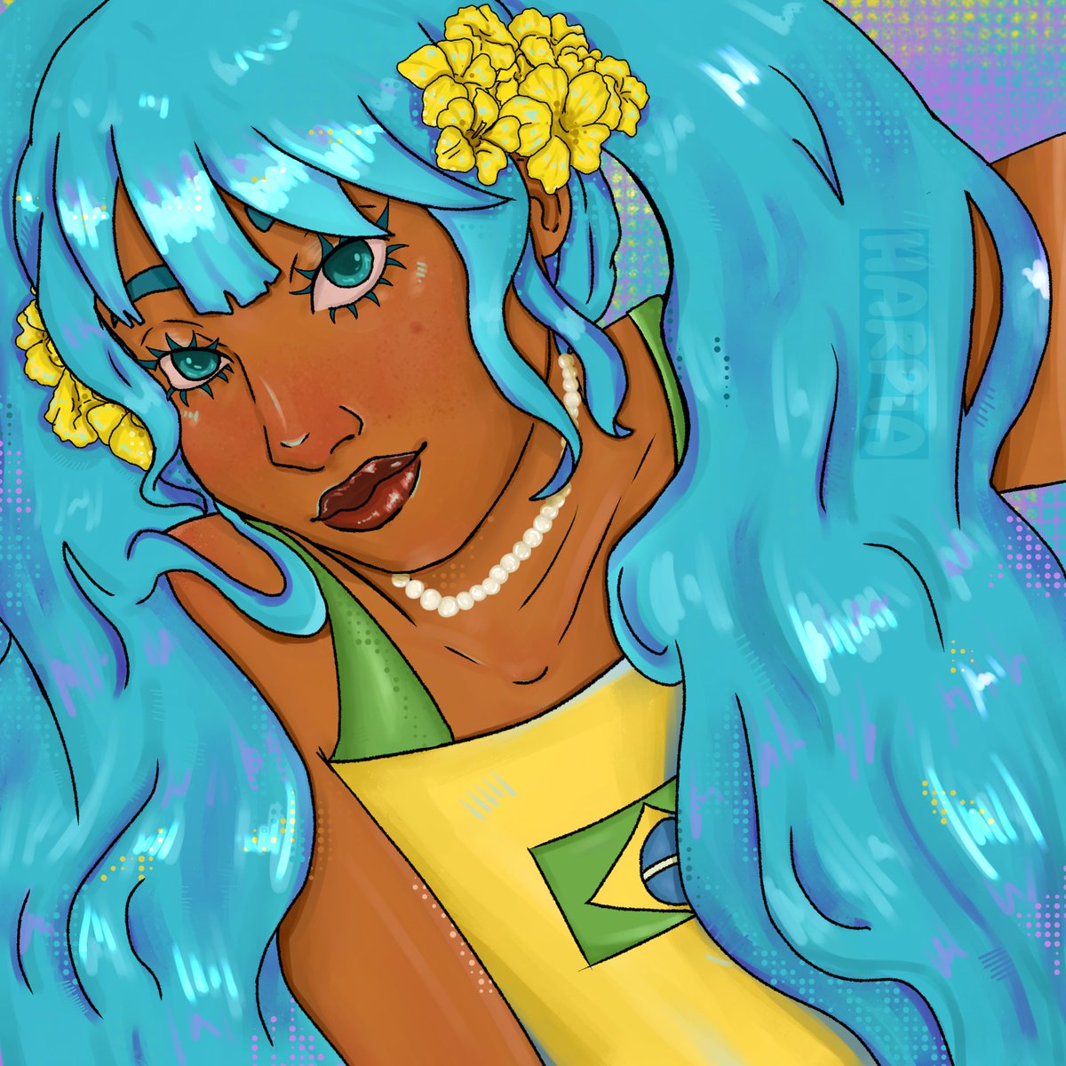 marques00gaby's tweet photo. Um pouco atrasada para o #HatsuneMikuBirthday mas o que conta é a intensão então aqui está minha versão da Miku brasileira

#fanart #hatsunemikufanart https://t.co/3amgcwSi4s
