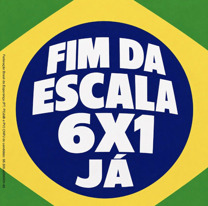 _dilmadebochada's tweet photo. FIM DA ESCALA 6X1 JÁ https://t.co/tDOdYhN55Q