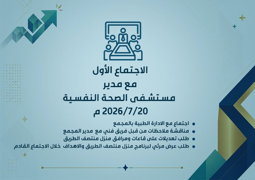 WATHQALMAGD1011's tweet photo. الاجتماع الأول مع مدير مستشفى الصحة النفسية بالمدينة المنورة الدكتور محمد الشريف والمدير التنفيذي لجمعية إرشاد الأستاذ سرور بن سعيد الزايدي  وفريق واثق المجد بحضور المشرف العام على البرامج الاستاذ بدر محمد العطوي والمدير التنفيذي الأستاذ مساعد علي البلوي https://t.co/FrNX5mi8Vy