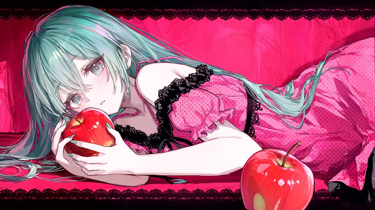 popo_Art_Miku's tweet photo. 大人はもう寝る時間よ。
＃初音ミク　＃イラスト　＃HatsuneMiku https://t.co/cMVSNaxSqH