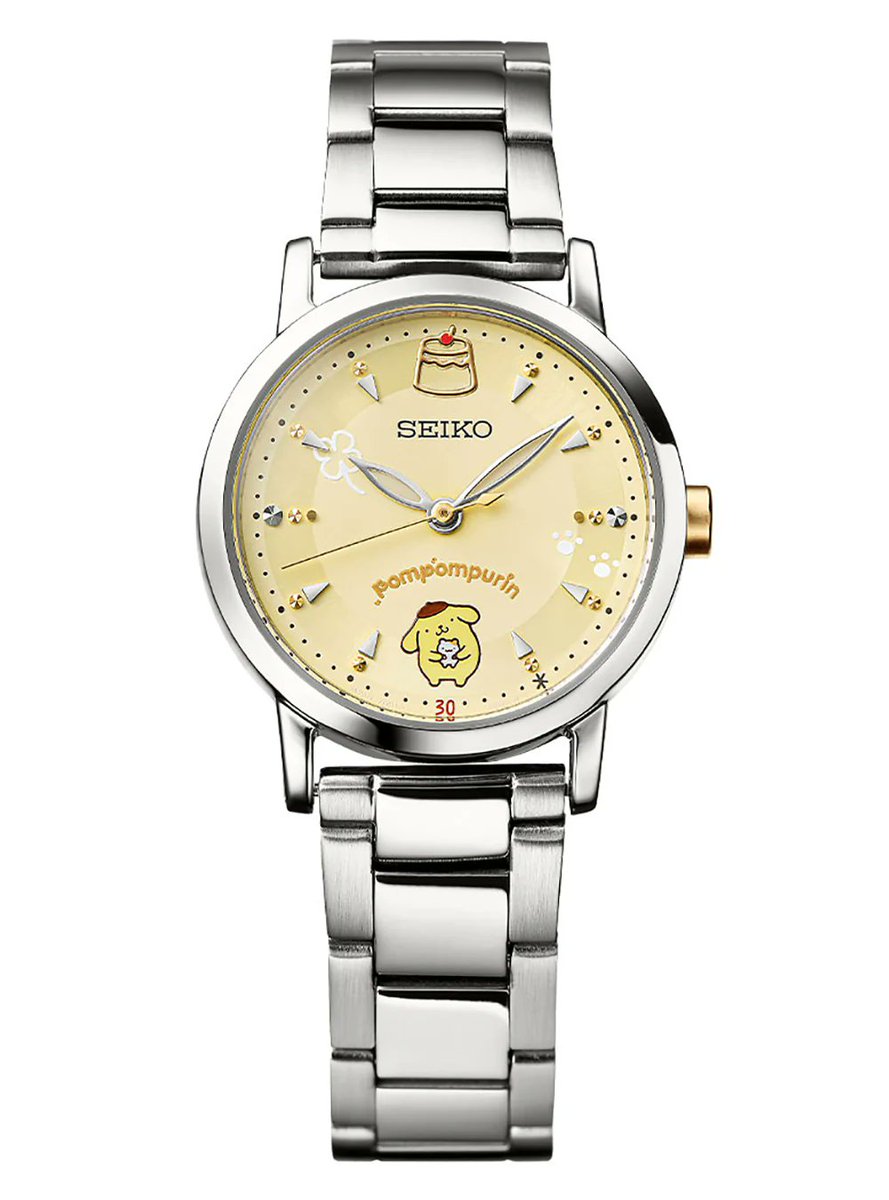 AleatorioMakoto's tweet photo. Seiko × Pompompurin 30th Anniversary Watch. Parece ser alguma colaboração com alguma marca de pudim, e isso?!? Mas eu nunca ouvi falar dessa marca ou vi esse personagem antes. Mas fica como curiosidade. #seiko #pudim #pompompurin https://t.co/9U8u9X8cF4