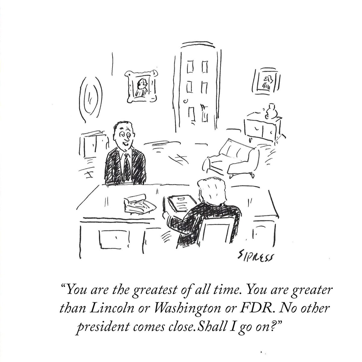 karimbitar's tweet photo. 🇺🇸 The emperor has no clothes, but his advisers, yes-men, sycophants assure him the tailoring is magnificent!

History will judge them even more harshly than it will judge the mad emperor…

“Tout flatteur vit aux dépens de celui qui l’écoute”
La Fontaine, Le Corbeau et le Renard https://t.co/aD9NZoDbSF