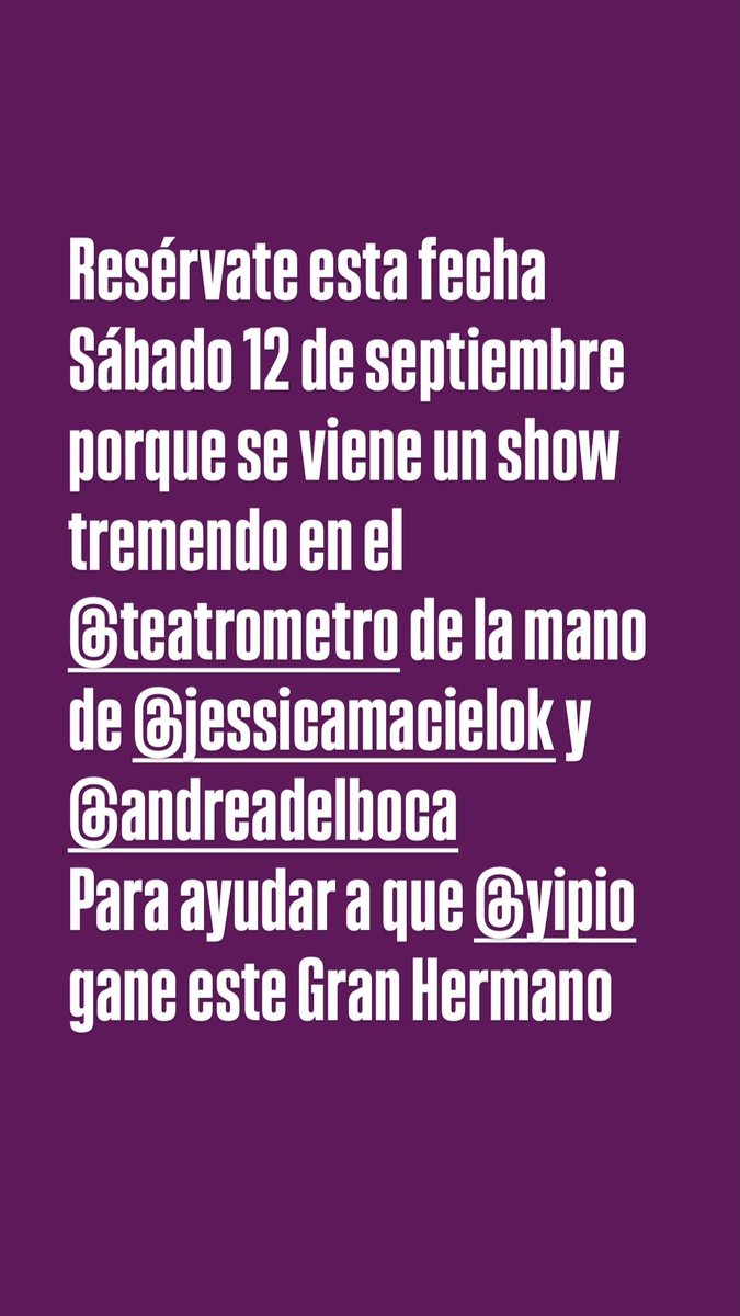 matigonz25_'s tweet photo. Se viene show de Andrea y Maciel https://t.co/3e2mxHtFd5