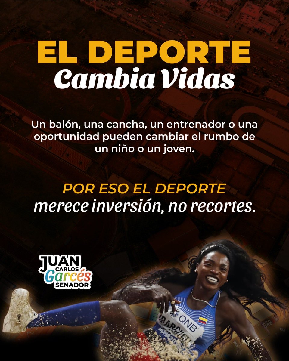 GarcesRojasJuan's tweet photo. El deporte necesita inversión, no recortes.

Por eso, desde el Senado seguimos trabajando para garantizar más recursos y más oportunidades para nuestros niños, jóvenes y deportistas.

Colombia tiene talento. ¡Vamos a respaldarlo! 🏆🇨🇴 https://t.co/LkjE3s1IOk