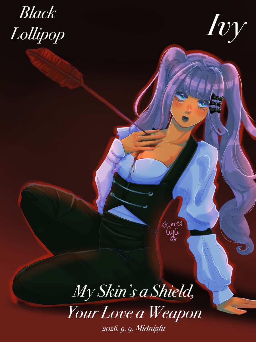 work_A_H0LIC's tweet photo. Concept Photo - "Ivy" 

BLACK LOLLIPOP 5th Mini Album [My Skin’s a Shield, Your Love a Weapon]
2026.09.09 Midnight Release 

#BLACKLOLLIPOP #IVY #MSaSYLaW #LOVEWAR https://t.co/i7xp1qo4bA