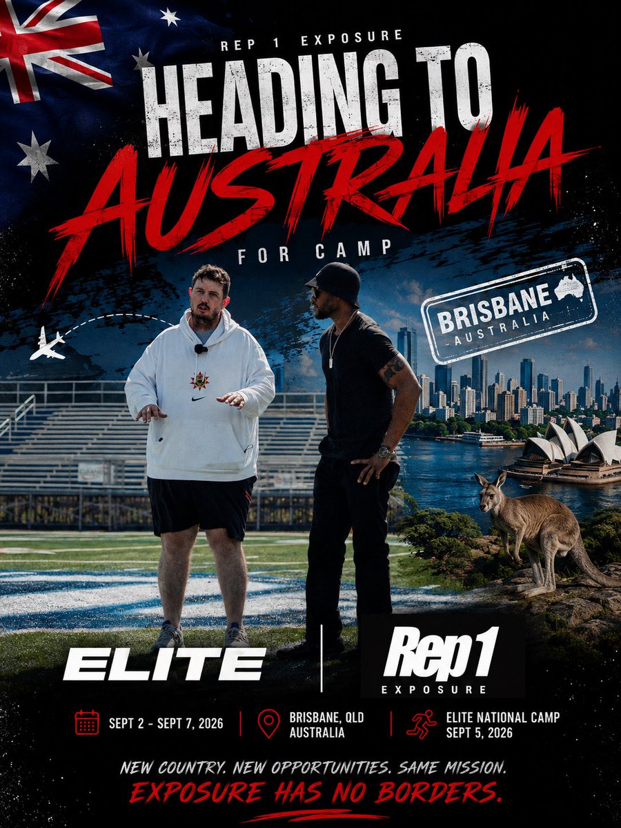 Rep1Exposure's tweet photo. Rep 1 Exposure officially heading to Australia 🇦🇺 to see the talent! Time to get fired up 🔥🔥🔥🔥 for Sept 5th https://t.co/irhL0YGc1a