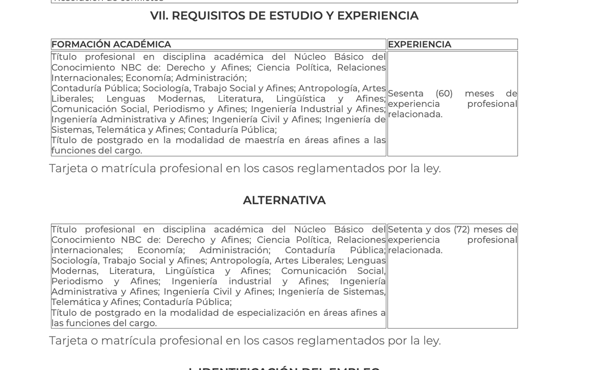 Melquisedec70's tweet photo. Atentos. 
Todo indica que se cae el nombramiento del diplomático Rodrigo Pinzón Navarro como Director General de Protocolo de @CancilleriaCol pues no cumple requisitos, dado que es arquitecto y esa profesión no está incluida en los perfiles. 
Pinzón Navarro, con más de 25 años de carrera en la diplomacia, ya había ocupado ese cargo en el gobierno Santos con la canciller María Ángela Holguín; no he podido verificar si en esa época los requisitos eran distintos. 
El funcionario tiene un proceso en la @PGN_COL por presuntas irregularidades en una obra de adecuaciones de la sede consular, y un contrato de arrendamiento cuando fue Cónsul General en Madrid. En marzo de este año le formularon pliego de cargos.