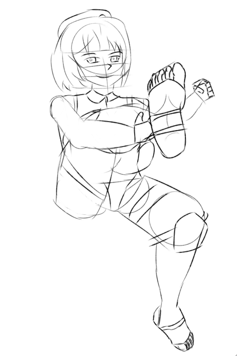 tronmerncutsman's tweet photo. These are a handful of sketches I had done in mid-late August (8/17, 8/19) featuring a VERY rough attempt at Tachibana's feet, Yuuka Kazami (from Touhou)'s feet, and Ringo Hanamaru from Ane to Boin with a simple BE alt. Doing quick sketches like this is a fun way to experiment! https://t.co/XiOpNJH8Kz