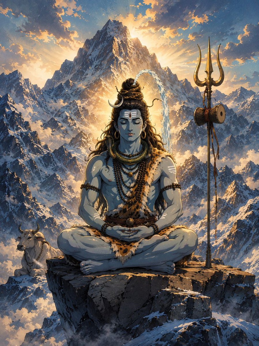 MahadevVisuals's tweet photo. 🏔️🔱 हिमालय की नीरवता में जहाँ संसार थम जाता है, वहीं महादेव ध्यान में लीन होते हैं।

शांत भी वही, शक्ति भी वही…
देवों के देव महादेव। 🕉️🙏

हर हर महादेव 🔱 https://t.co/pdIjhLqm7t
